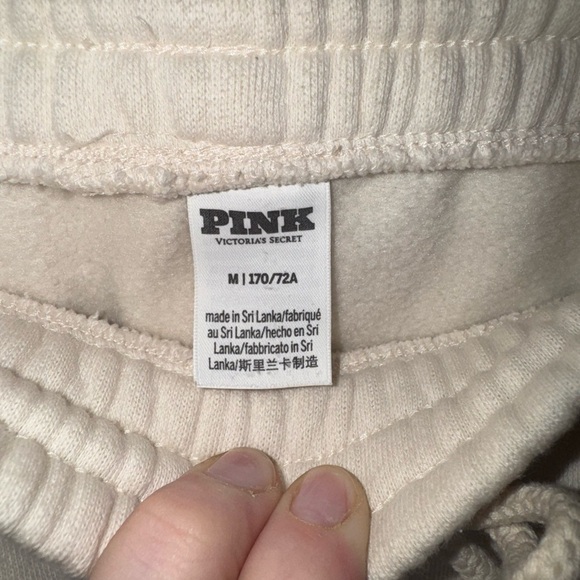 Women’s Cream VS PINK Sport Sweatpants - Picture 4 of 4
